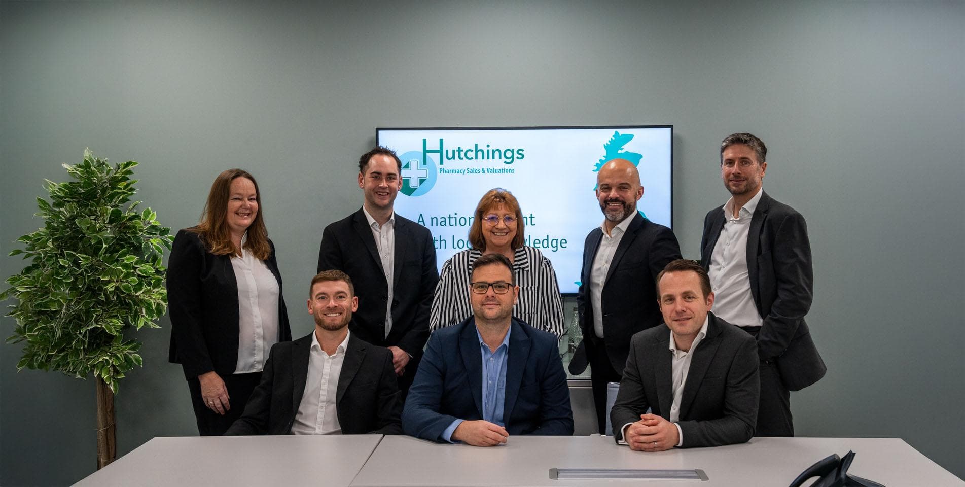 Team photograph of the Hutchings Pharmacy Sales and Valuations team